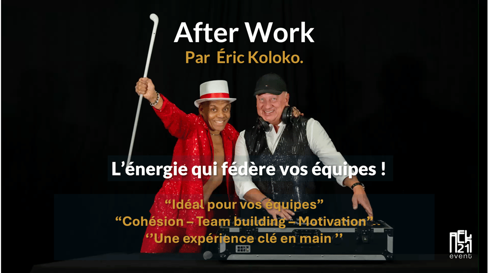 Éric Koloko animant un After Work dynamique pour renforcer cohésion, énergie et esprit d’équipe en entreprise.